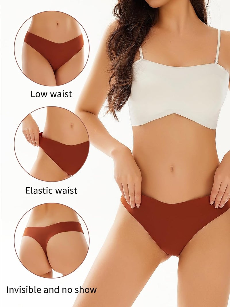 stland 7-Pack Seamless underwear Thongs for Women, No Show Breathable Ladies Thongs Comfortable Panties - Image 2